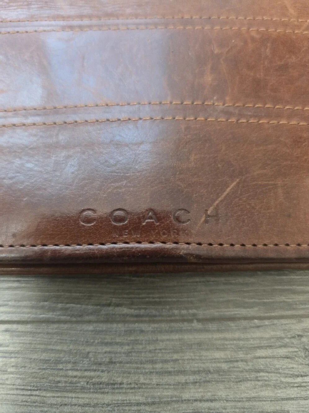 Coach Brown Leather Wallet Vintage Heritage Classic